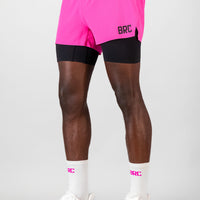 SprintRacer Men's 2-in-1 Pro Short - Electric Pink