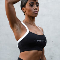 Milan Sports Bra - Black & White