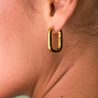 Chunky Oval Hoops
