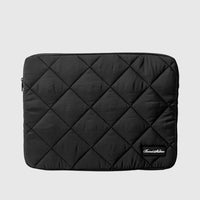 Quilted Laptop Sleeve - Black