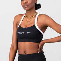Milan Sports Bra - Black & White