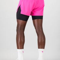SprintRacer Men's 2-in-1 Pro Short - Electric Pink